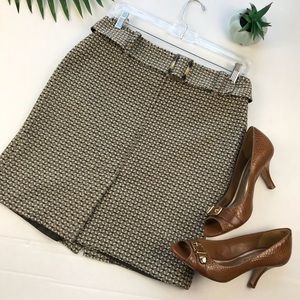 Ann Taylor Skirt lined W/belt 2P